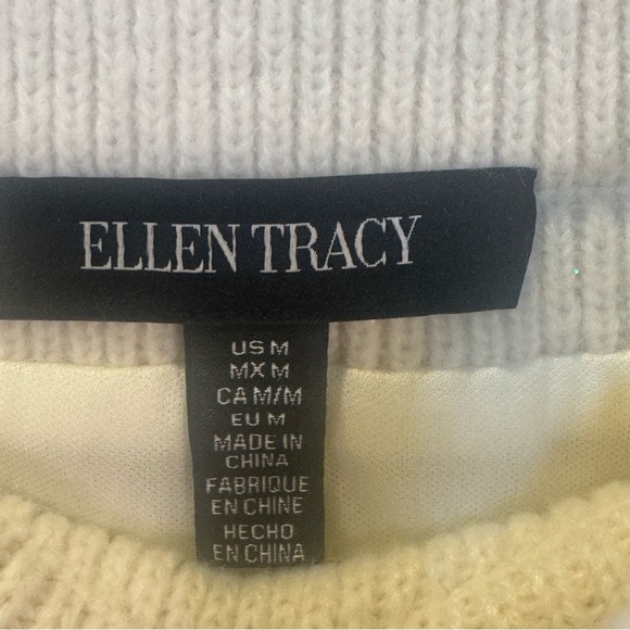 Ellen Tracy Elegant Cream Knit Skirt, size M, NWT - Picture 7 of 11